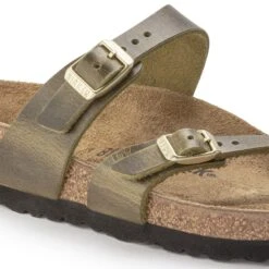 Birkenstock Mayari Oiled Leather Olive -Birkenstock Shop 1023209 detail 1