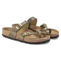 Birkenstock Mayari Oiled Leather Olive -Birkenstock Shop 1023209 pair