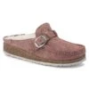 Birkenstock Buckley Shearling Suede Leather Pink Clay -Birkenstock Shop 1023366