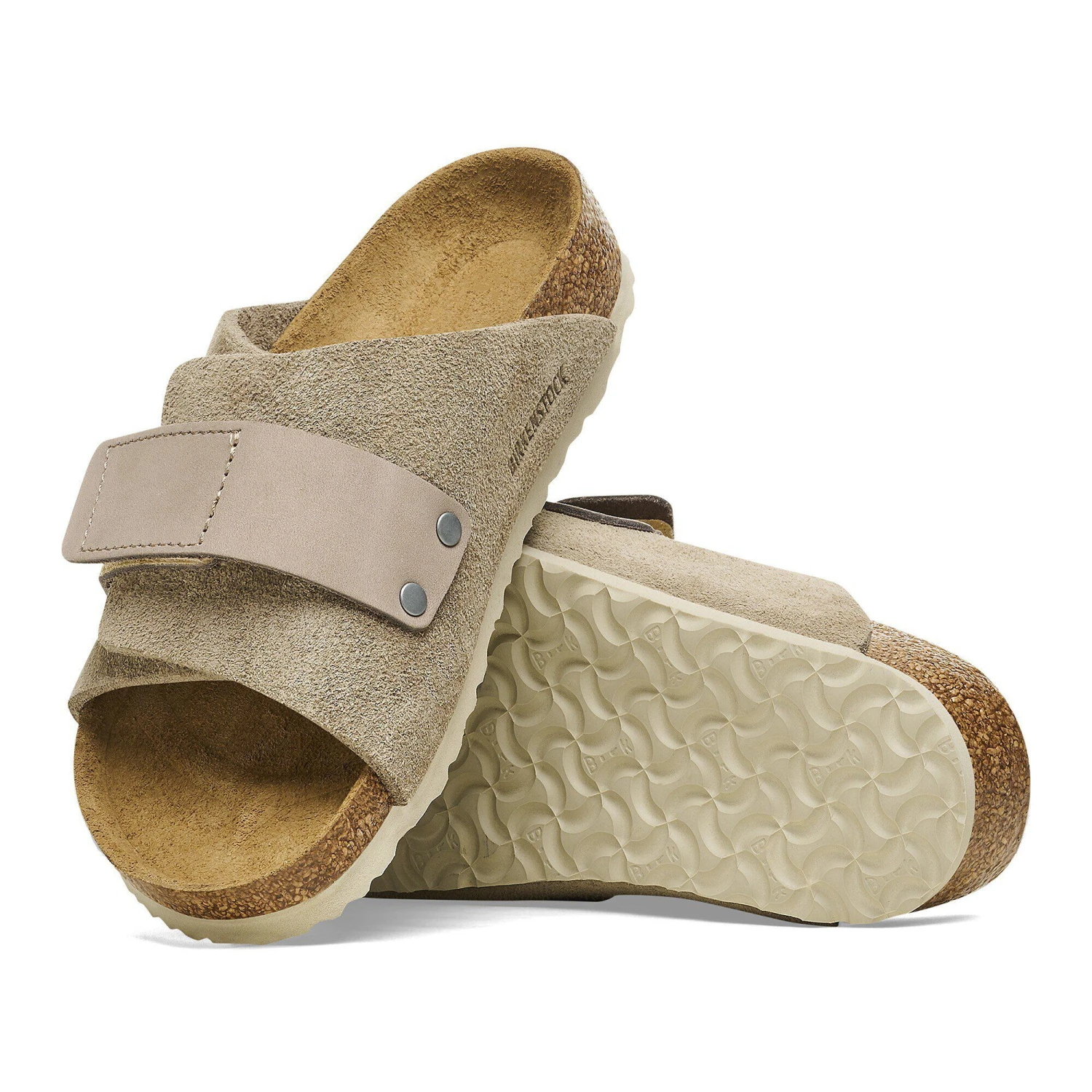 Birkenstock Kyoto Kids Suede Nubuck Taupe 4 Birkenstock Kyoto Kids Suede Nubuck Taupe - Image 4