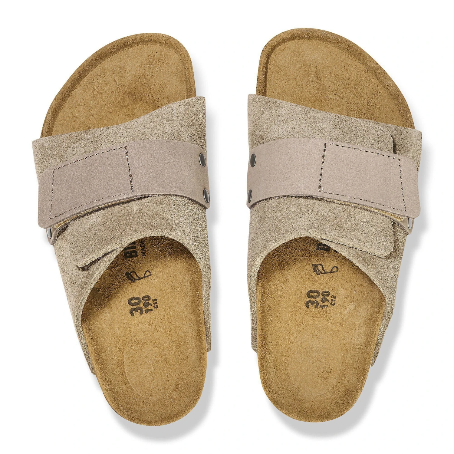 Birkenstock Kyoto Kids Suede Nubuck Taupe 2 Birkenstock Kyoto Kids Suede Nubuck Taupe - Image 2