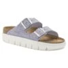 Arizona Chunky Suede Leather Purple Fog -Birkenstock Shop 1023499