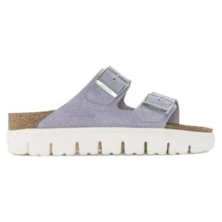 Arizona Chunky Suede Leather Purple Fog -Birkenstock Shop 1023499 side