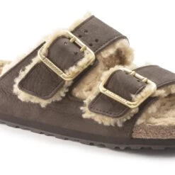 Birkenstock Arizona Bold Shearling Nubuck Leather Espresso 15 Birkenstock Arizona Bold Shearling Nubuck Leather Espresso -Birkenstock Shop 1023579 detail 1