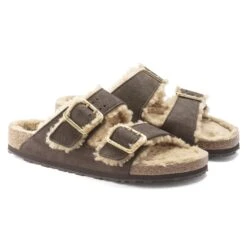 Birkenstock Arizona Bold Shearling Nubuck Leather Espresso 11 Birkenstock Arizona Bold Shearling Nubuck Leather Espresso -Birkenstock Shop 1023579 pair