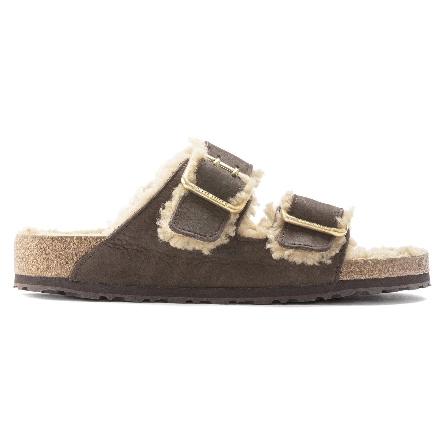 Birkenstock Arizona Bold Shearling Nubuck Leather Espresso 3 Birkenstock Arizona Bold Shearling Nubuck Leather Espresso - Image 3