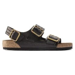 Birkenstock Milano Bold Leather Black 8 Birkenstock Milano Bold Leather Black -Birkenstock Shop 1023599 side