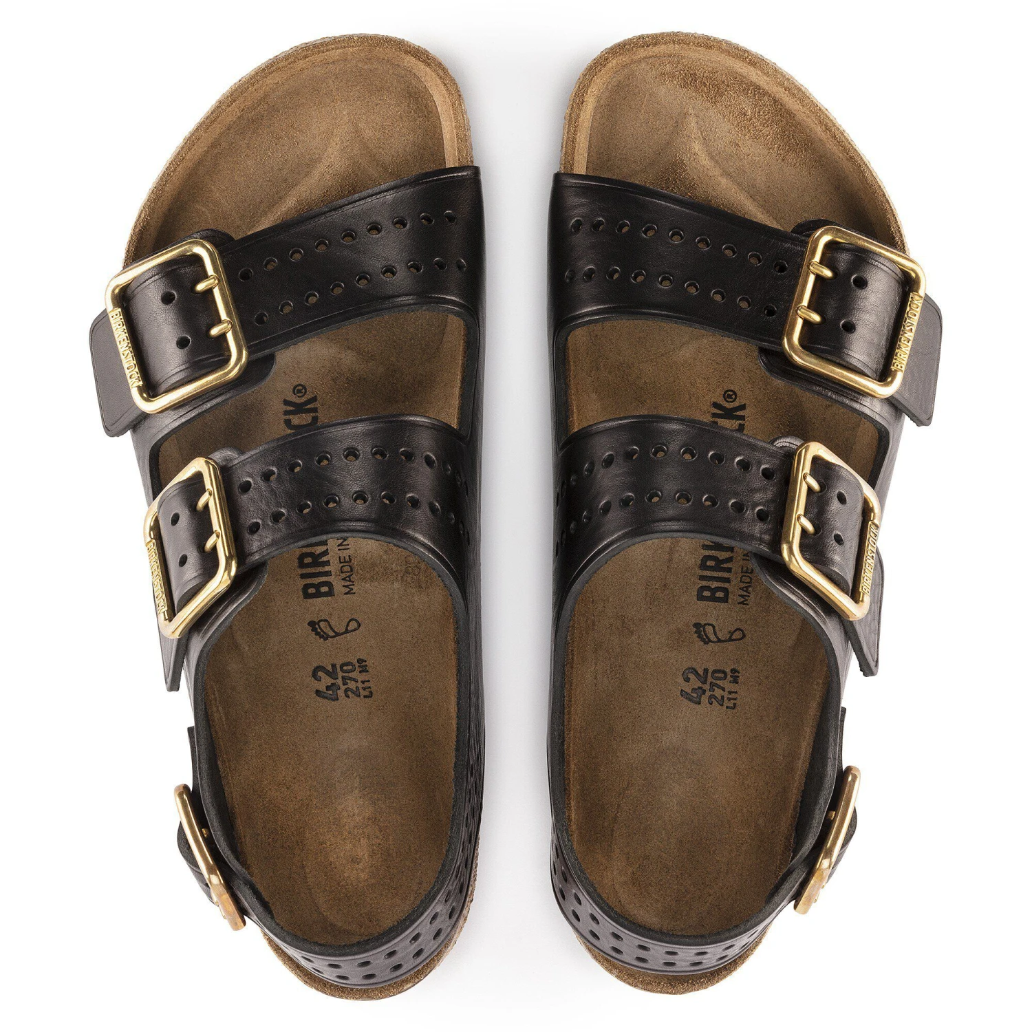 Birkenstock Milano Bold Leather Black 2 Birkenstock Milano Bold Leather Black - Image 2
