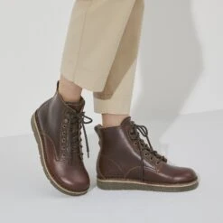 Birkenstock Birmingham Lace Women Oiled Leather Roast -Birkenstock Shop 1023684 detail 8