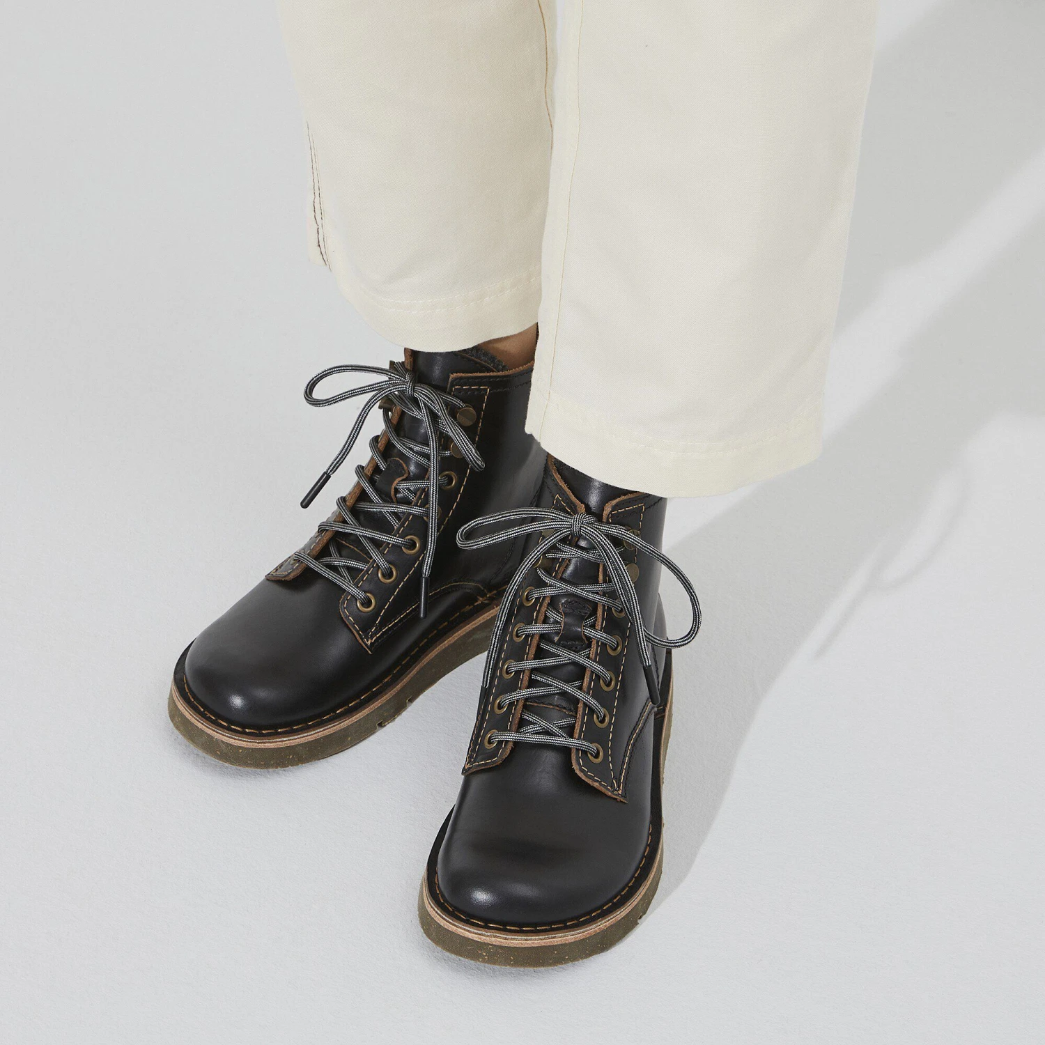 Birkenstock Birmingham Lace Women Oiled Leather Black 4 Birkenstock Birmingham Lace Women Oiled Leather Black - Image 4