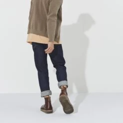 Birkenstock Birmingham Slip On Men Oiled Leather Roast -Birkenstock Shop 1023696 f look m