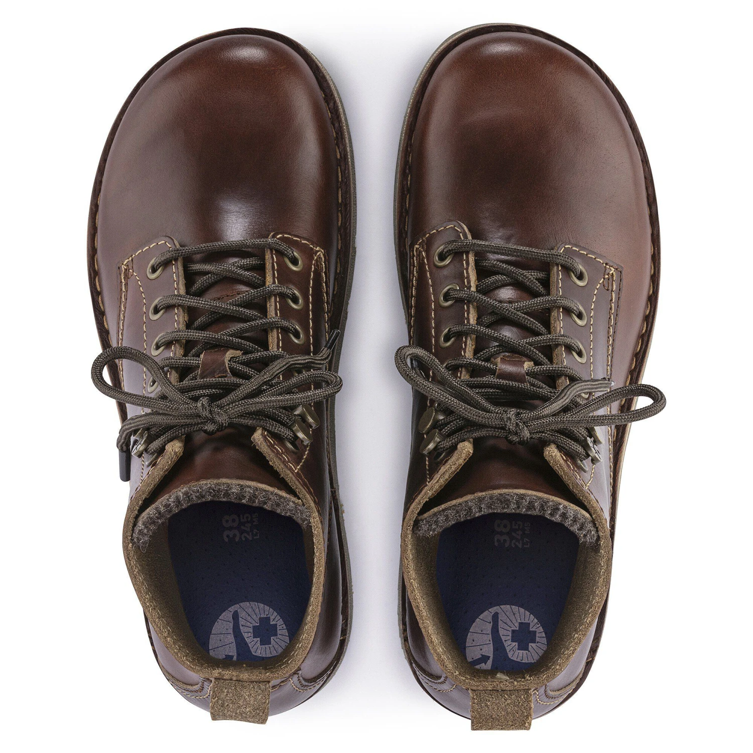 Birkenstock Birmingham Lace Men Oiled Leather Roast 2 Birkenstock Birmingham Lace Men Oiled Leather Roast - Image 2