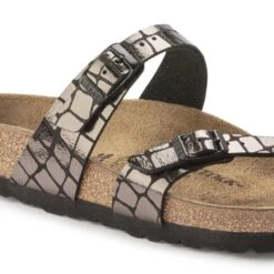 Birkenstock Mayari Microfiber Gator Gleam Black -Birkenstock Shop 1023868 detail 1
