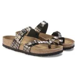 Birkenstock Mayari Microfiber Gator Gleam Black -Birkenstock Shop 1023868 pair
