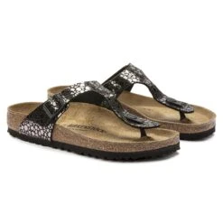 Birkenstock Gizeh Birko-Flor Metallic Stones Black 14 Birkenstock Gizeh Birko-Flor Metallic Stones Black -Birkenstock Shop 1023911 pair