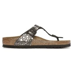 Birkenstock Gizeh Birko-Flor Metallic Stones Black 10 Birkenstock Gizeh Birko-Flor Metallic Stones Black -Birkenstock Shop 1023911 side