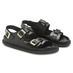 Birkenstock Cannes Leather Black -Birkenstock Shop 1023919 pair