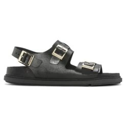 Birkenstock Cannes Leather Black -Birkenstock Shop 1023919 side