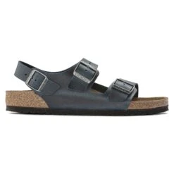 Birkenstock Milano Oiled Leather Insignia Blue -Birkenstock Shop 1023924 side