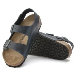 Birkenstock Milano Oiled Leather Insignia Blue -Birkenstock Shop 1023924 sole