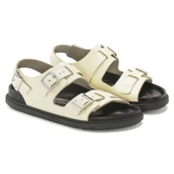 Birkenstock Cannes Leather Butter -Birkenstock Shop 1023926 pair