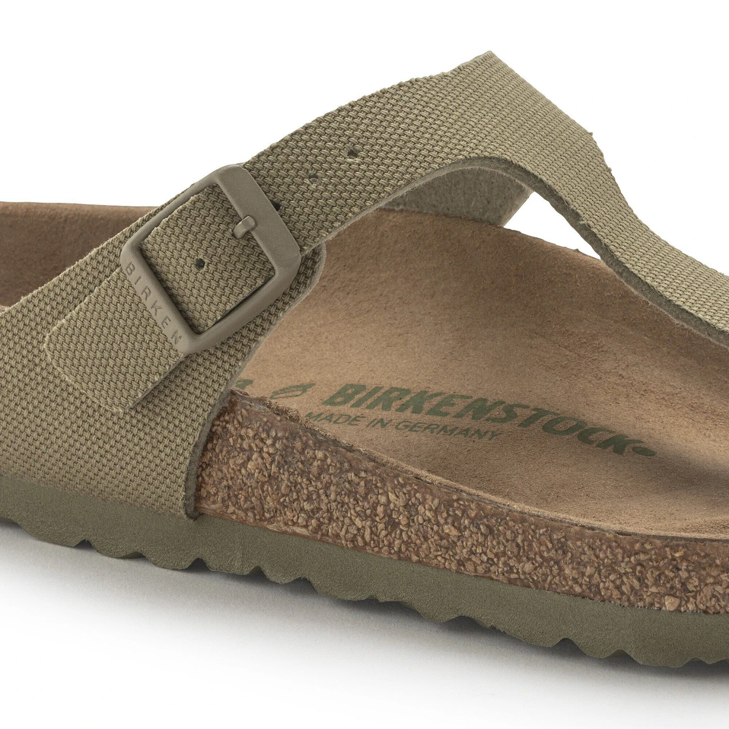 Birkenstock Gizeh Vegan Textile Faded Khaki 7 Birkenstock Gizeh Vegan Textile Faded Khaki - Image 7