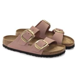 Birkenstock Arizona Big Buckle Nubuck Leather Old Rose -Birkenstock Shop 1023963 pair