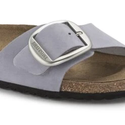 Birkenstock Madrid Big Buckle Nubuck Leather Purple Fog -Birkenstock Shop 1023965 detail 1