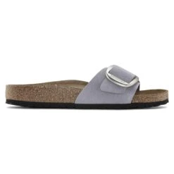 Birkenstock Madrid Big Buckle Nubuck Leather Purple Fog -Birkenstock Shop 1023965 side