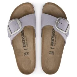 Birkenstock Madrid Big Buckle Nubuck Leather Purple Fog -Birkenstock Shop 1023965 top