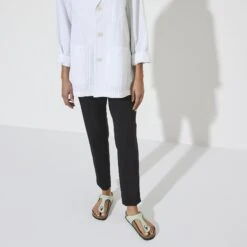 Birkenstock Gizeh Soft Footbed Nubuck Leather Matcha -Birkenstock Shop 1023973 f look f