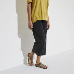 Birkenstock Gizeh Big Buckle Oiled Leather Olive Green -Birkenstock Shop 1023976 f look f