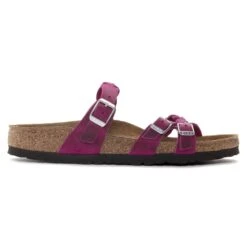 Birkenstock Franca Braided Oiled Leather Festival Fuchsia 10 Birkenstock Franca Braided Oiled Leather Festival Fuchsia -Birkenstock Shop 1023978 side