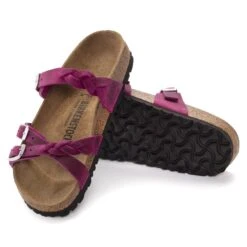 Birkenstock Franca Braided Oiled Leather Festival Fuchsia 13 Birkenstock Franca Braided Oiled Leather Festival Fuchsia -Birkenstock Shop 1023978 sole