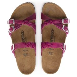 Birkenstock Franca Braided Oiled Leather Festival Fuchsia 9 Birkenstock Franca Braided Oiled Leather Festival Fuchsia -Birkenstock Shop 1023978 top