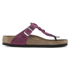 Birkenstock Gizeh Braided Oiled Leather Festival Fuchsia 10 Birkenstock Gizeh Braided Oiled Leather Festival Fuchsia -Birkenstock Shop 1023991 side