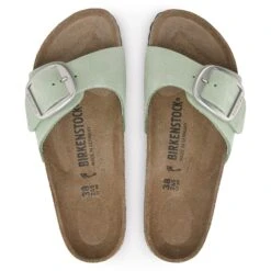 Birkenstock Madrid Big Buckle Nubuck Leather Matcha -Birkenstock Shop 1023994 top