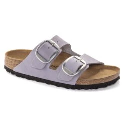 Birkenstock Arizona Big Buckle Nubuck Leather Purple Fog