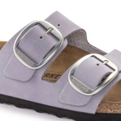 Birkenstock Arizona Big Buckle Nubuck Leather Purple Fog -Birkenstock Shop 1024000 detail 1