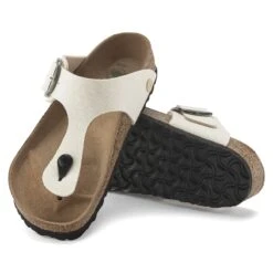 Birkenstock Gizeh Vegan Big Buckle Textile Eggshell -Birkenstock Shop 1024004 sole