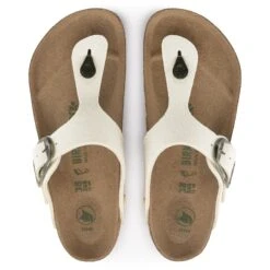 Birkenstock Gizeh Vegan Big Buckle Textile Eggshell -Birkenstock Shop 1024004 top