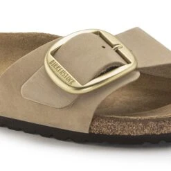Birkenstock Madrid Big Buckle Nubuck Leather Sandcastle -Birkenstock Shop 1024009 detail 1