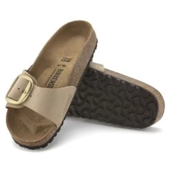 Birkenstock Madrid Big Buckle Nubuck Leather Sandcastle -Birkenstock Shop 1024009 sole