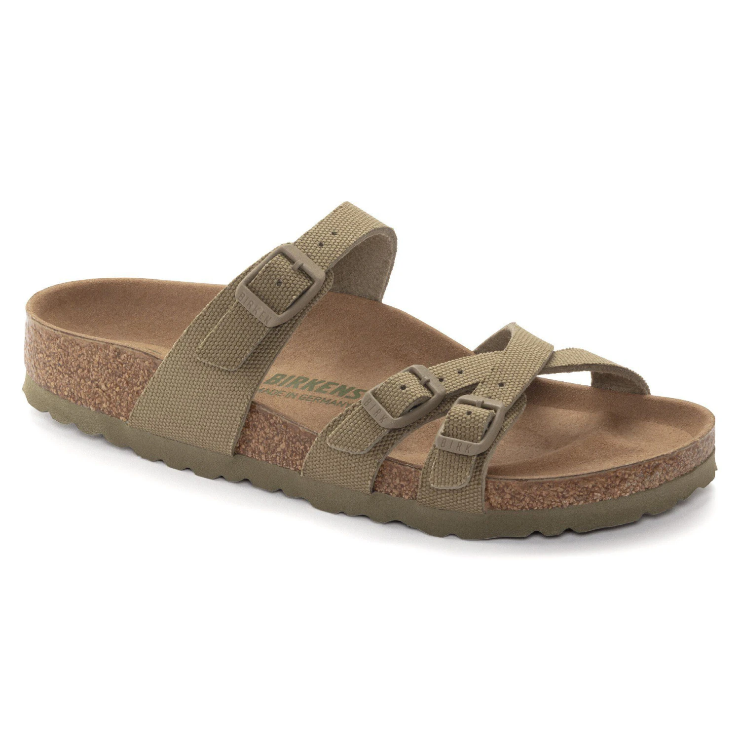 Birkenstock Franca Vegan Textile Faded Khaki 1 Birkenstock Franca Vegan Textile Faded Khaki