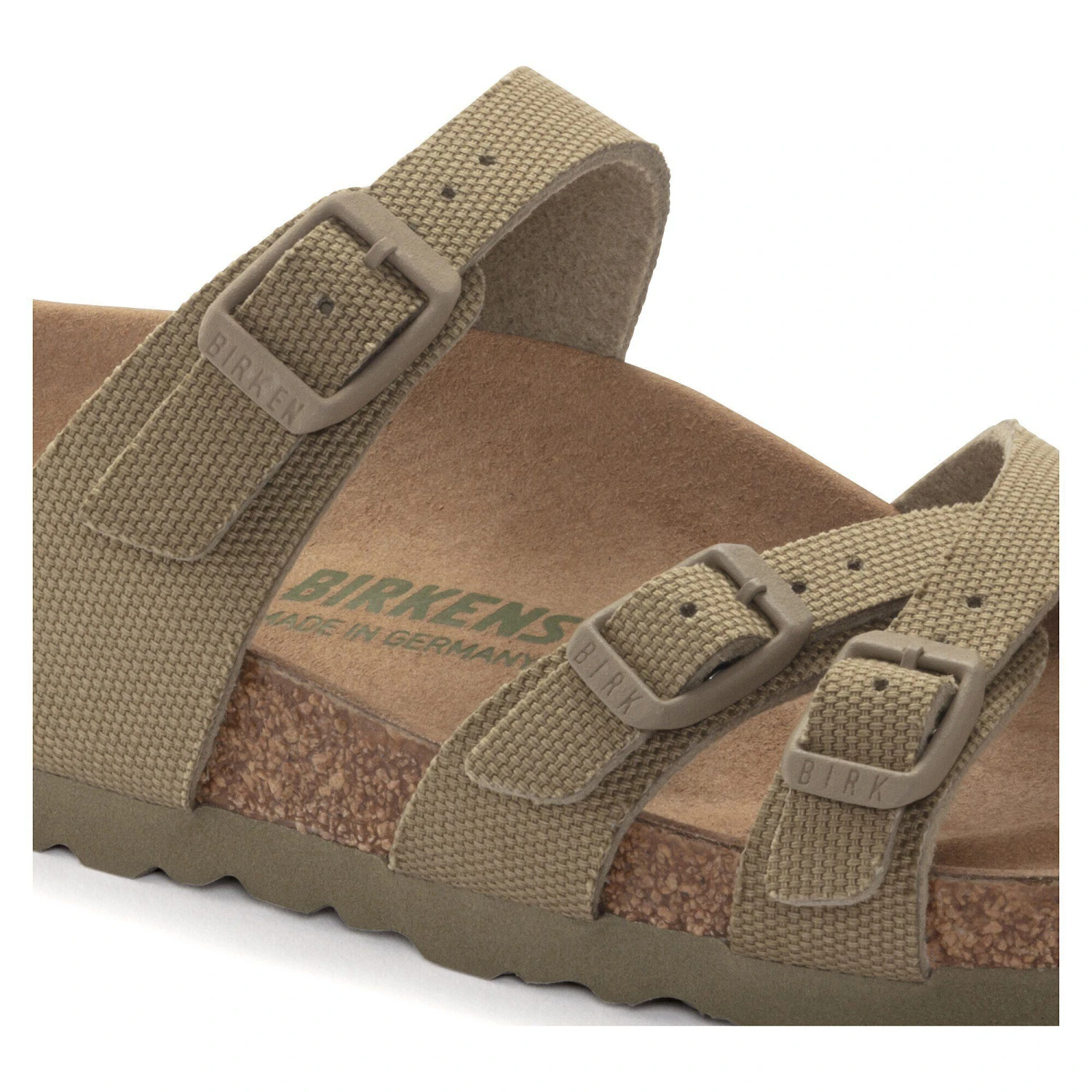 Birkenstock Franca Vegan Textile Faded Khaki 4 Birkenstock Franca Vegan Textile Faded Khaki - Image 4