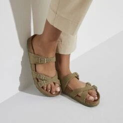 Birkenstock Franca Vegan Textile Faded Khaki 12 Birkenstock Franca Vegan Textile Faded Khaki -Birkenstock Shop 1024026 f closeup f