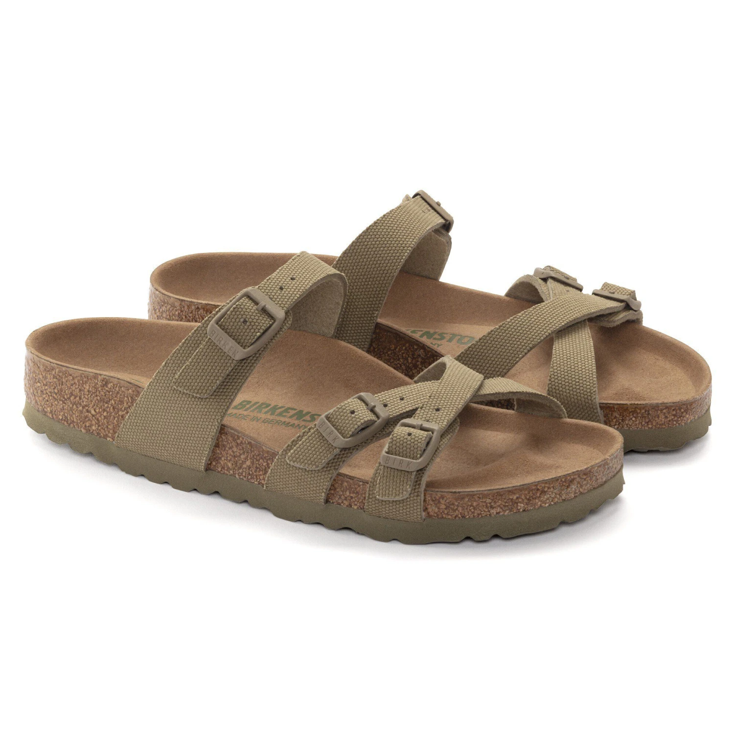 Birkenstock Franca Vegan Textile Faded Khaki 8 Birkenstock Franca Vegan Textile Faded Khaki - Image 8