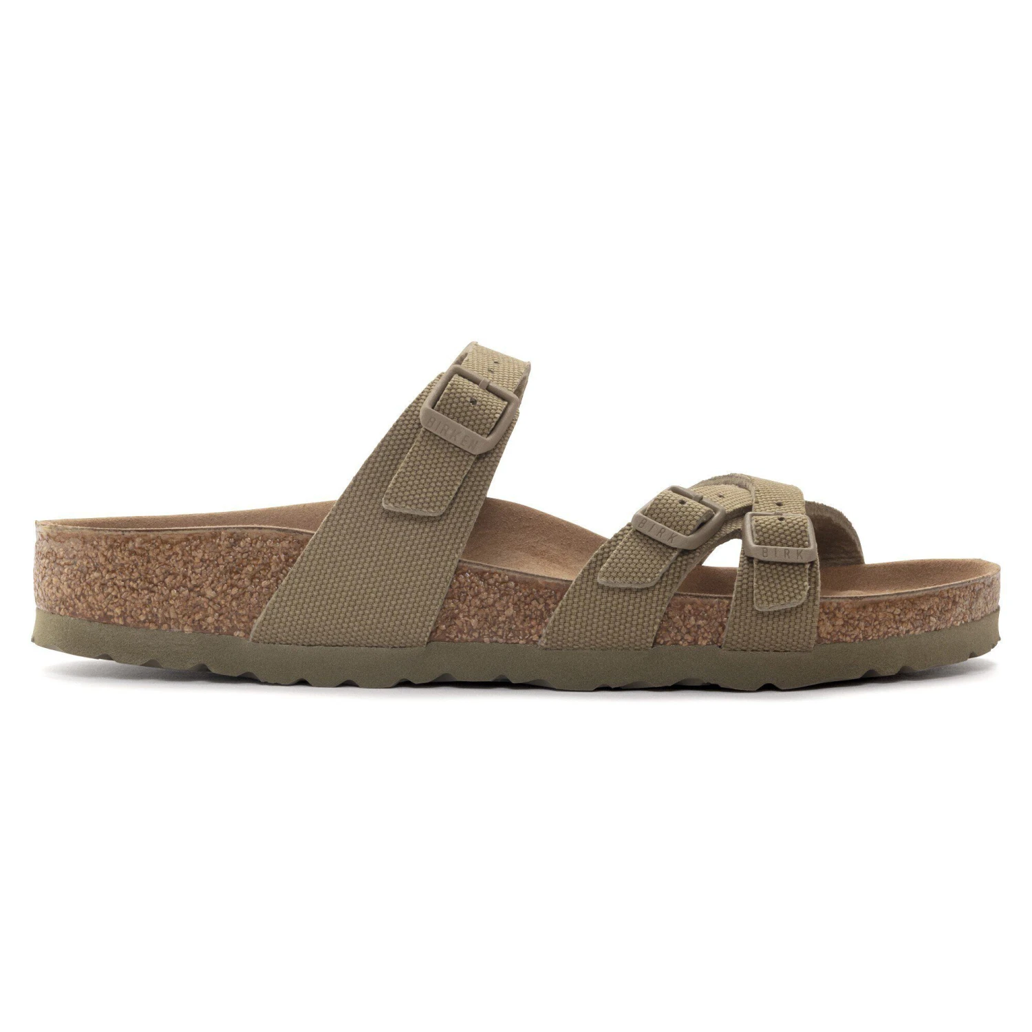 Birkenstock Franca Vegan Textile Faded Khaki 3 Birkenstock Franca Vegan Textile Faded Khaki - Image 3