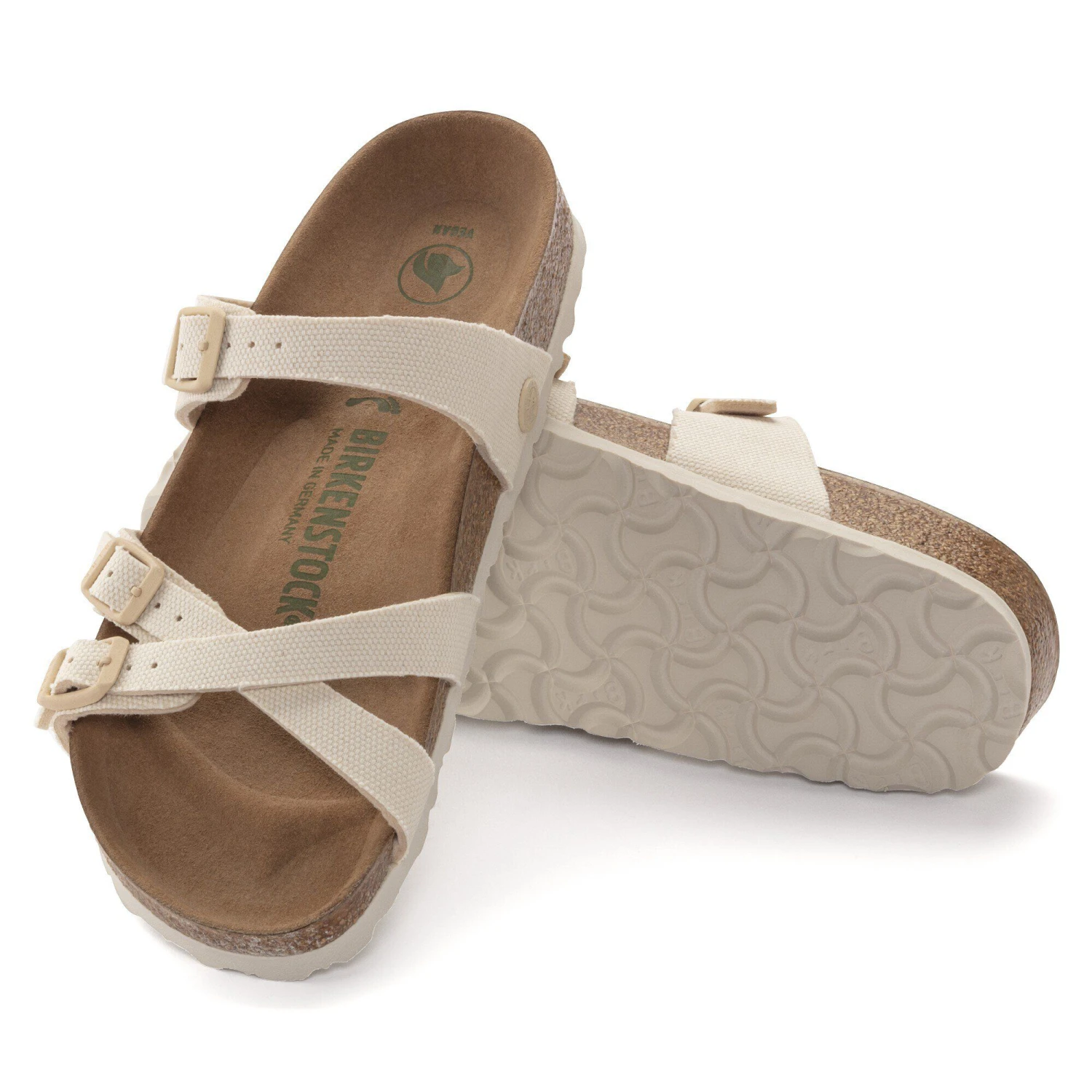 Birkenstock Franca Vegan Textile Canvas Eggshell 5 Birkenstock Franca Vegan Textile Canvas Eggshell - Image 5