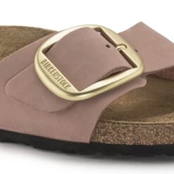 Birkenstock Madrid Big Buckle Nubuck Leather Old Rose -Birkenstock Shop 1024039 detail 1